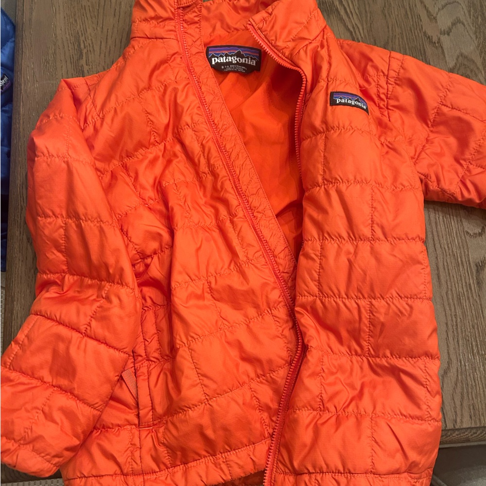 Kids Patagonia Nano Puff Jacket orange